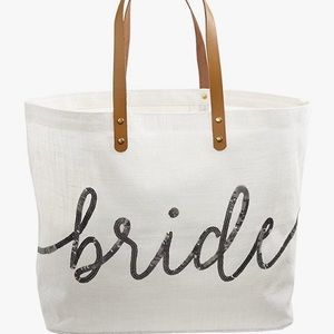 Mud Pie BRIDE beach bag